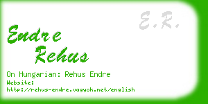 endre rehus business card